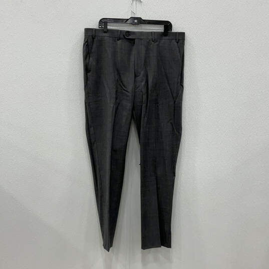 Mens Gray Notch Lapel Long Sleeve Blazer & Pants 2 Piece Sets Size 48R image number 4