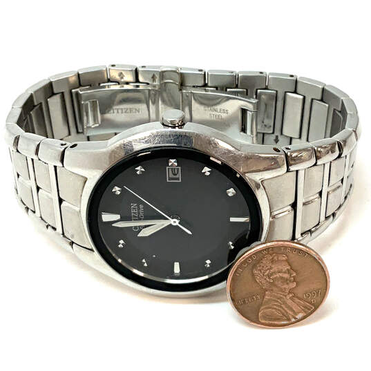 Designer Citizen Eco-Drive E111-S058481 Stainless Steel Analog Wristwatch image number 2