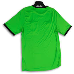 Womens Green V-Neck Short Sleeve Pullover T-Shirt Size XXL alternative image