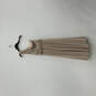 Womens Tan Pleated One Shoulder Bridesmaids Maxi Dress With Full Skirt Sz 6 image number 1