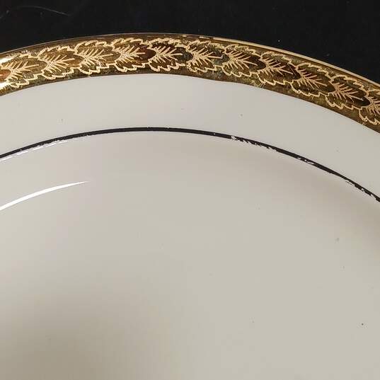 Bundle of 6 Taylor Smith Golden Jubilee White Ceramic Plates image number 5