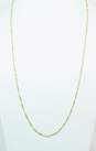 14K Yellow Gold Twisted Chain Necklace 5.3g image number 1