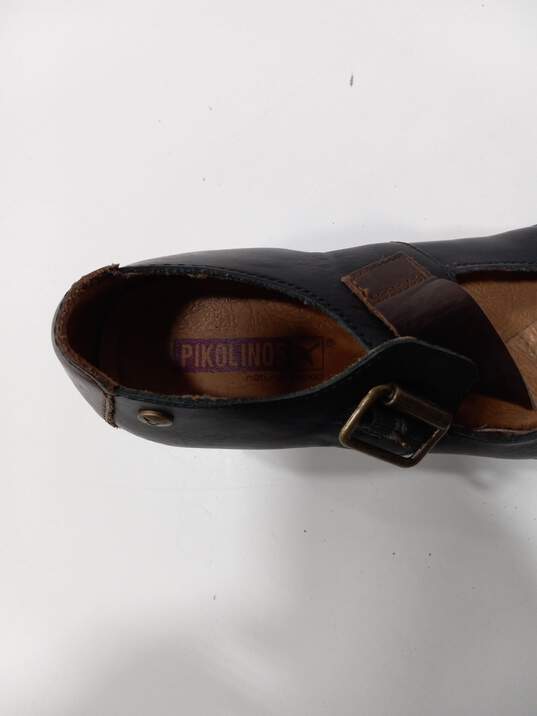 Women's Pikolinos Gandia Mary Jane Shoe Black/Olmo Size 37 image number 3