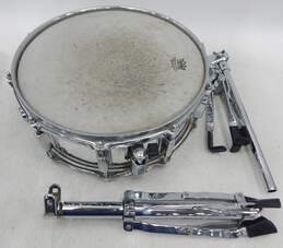 United Musical Instruments Inc. (UMI) Brand 15.5 Inch Metal Snare Drum w/ Case and Stand alternative image