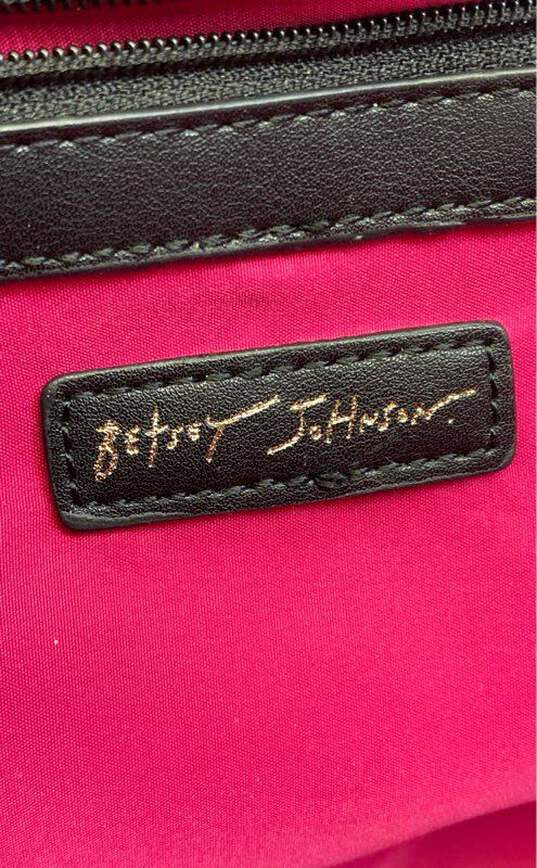 Betsey Johnson Gold Straw Shoulder Satchel Bag image number 7