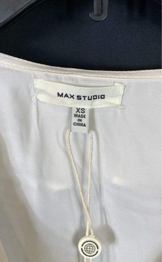 Max Studio White Blouse - Size X Small image number 2