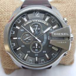 Diesel Oversized WR 10BAR Only The Brave Chrono Watch Stainless Steel Watch