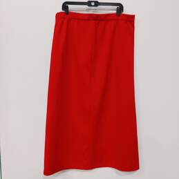 Women's Ankle Length Red Skirt Sz 18 alternative image