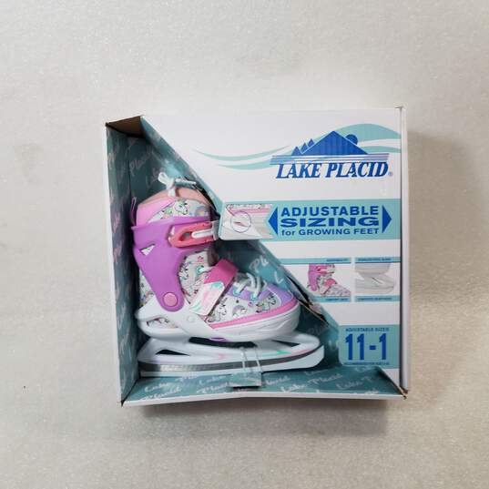 Lake Placid *UNTESTED USED* Purple Adjustable Skates Ages 5 To 8  IOB image number 1