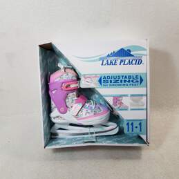 Lake Placid *UNTESTED USED* Purple Adjustable Skates Ages 5 To 8  IOB