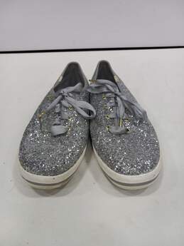 Keds X Kate Spade Women's Silver Glitter Shoes Size 11 alternative image