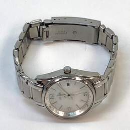 Designer Fossil BQ1477 Silver Tone Analog Round White Dial Quartz Wristwatch alternative image