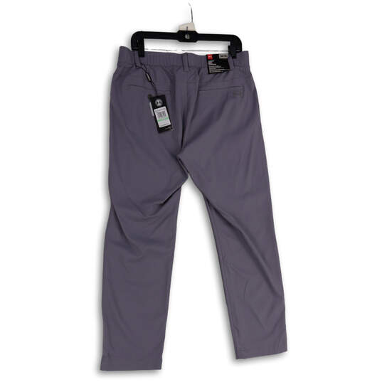 NWT Mens Gray Flat Front Slash Pocket Straight Leg Chino Pants Size 34X30 image number 2