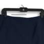 Brooks Brothers Womens Navy Side Zip Knee Length Trumpet Skirt Size 14 image number 4