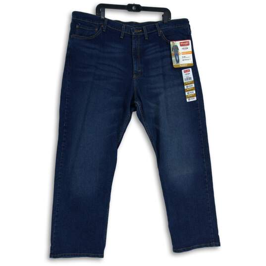 NWT Wrangler Mens Blue Medium Wash Relaxed Fit Straight Leg Jeans Size 44x30 image number 1