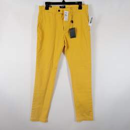 Todd Snyder Women Yellow Tab Front Skinny Chino Pant Sz 30 Nwt
