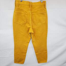 Wm Madewell Yellow Denim The Mom Jeans Sz 26 alternative image