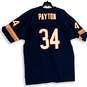 Mens Orange Blue #34 Walter Payton Chicago Bears NFL Jersey Size 60 image number 2