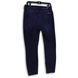 Womens Blue Denim Medium Wash 5-Pocket Design Skinny Leg Jeans Size 30 alternative image
