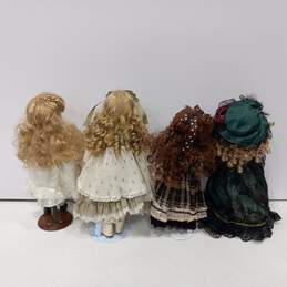 Bundle Of 4 Vintage Collector's Choice Porcelain Dolls alternative image