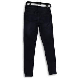 NWT Womens Blue Denim Dark Wash 5-Pocket Design Skinny Leg Jeans Size 28 alternative image