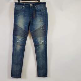 Pac Sun Men Blue Distressed Jeans Sz 32x30 NWT
