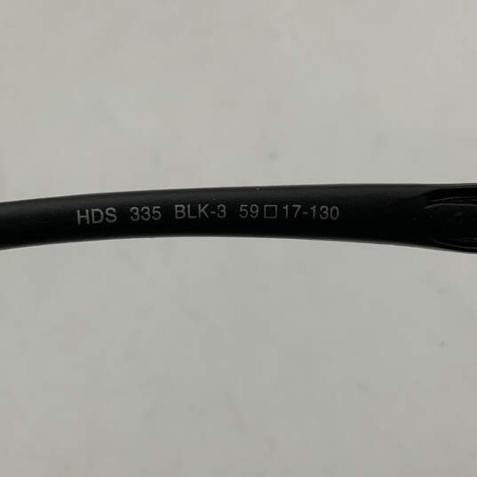 Mens HDS 335 Black Polarized Lens Full-Rim Wrap Sunglasses With Case image number 8