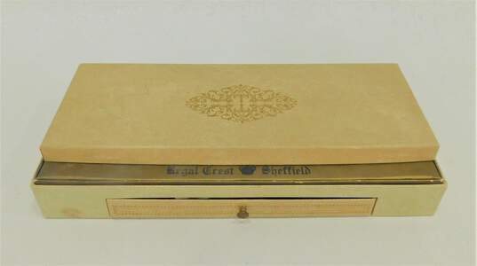Vintage Regal Crest Sheffield Knife Carving Set IOB image number 4