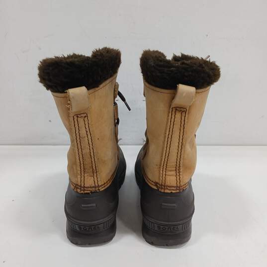 Sorel Badger Women's Insulated Shearling Lined Waterproof Snow Boots Size 7 image number 3