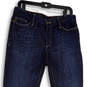 Womens Blue Denim Medium Wash Stretch Pockets Straight Leg Jeans Size 8 image number 3
