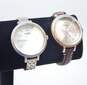 Fossil Silver/Gold Tone & Leather Band Watches AM4304/4305 156.8g image number 4