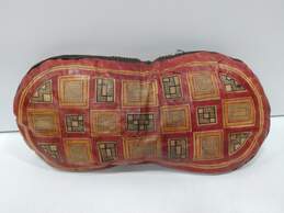 Bundle of 2 Unbranded Vintage Tuareg Leather Pillows alternative image