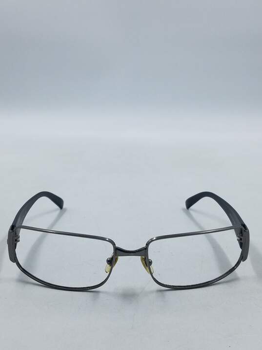 Ray-Ban Dark Silver Rectangle Eyeglasses image number 2
