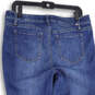 Womens Blue Denim Medium Wash 5 Pocket Design Skinny Leg Jeans Size 14 image number 4
