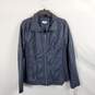 Style & Co Women Blue Leather Jacket Sz XL Nwt image number 1