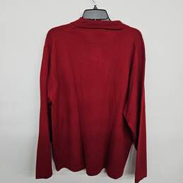 Red Long Sleeve Collared Shirt alternative image