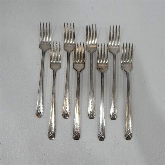 Vintage Community Milady Silver Plate Flatware With Case image number 3