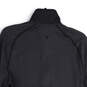 Mens Gray Mock Neck Long Sleeve Full-Zip Activewear Track Jacket Size S image number 4