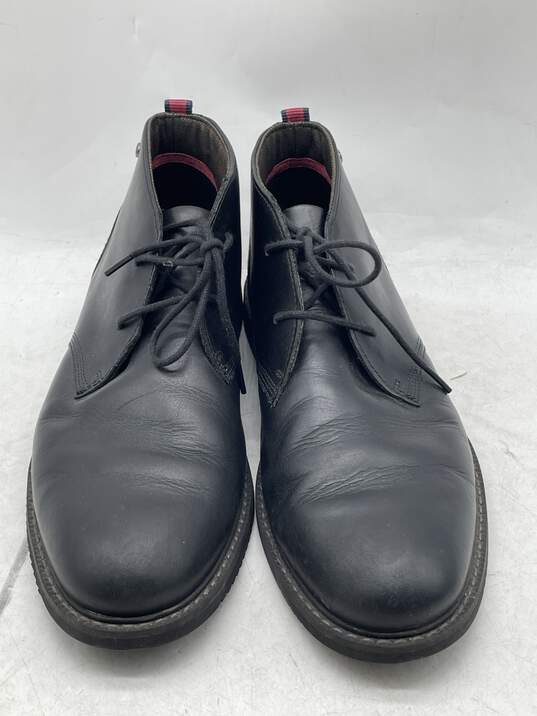 Mens Brook Park 5512A Black Leather Mirrorfit Chukka Boots Sz 9 W-0550476-G image number 3
