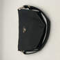 Womens Black Leather Classic Single Adjustable Strap Zipper Shoulder Bag image number 1