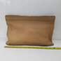 Elaine Turner RACHEL Taupe Leather Envelope Clutch NWT image number 2