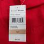 STUDIO WORKS WOMEN'S JACK OF HEARTS RED SUEDE LOOKING POLYESTER ZIP UP JACKET SIZE 12 NWT image number 5