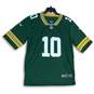 Nike Mens Green Gold Green Bay Packers Jordan Love #10 NFL Players Jersey Size S image number 1