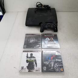 Sony PlayStation 3 PS3 Slim 320GB Console Bundle Controller & Games