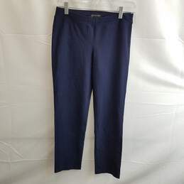 Eileen Fisher Petite Women's Navy Blue Viscose Stretch Pants Size PP
