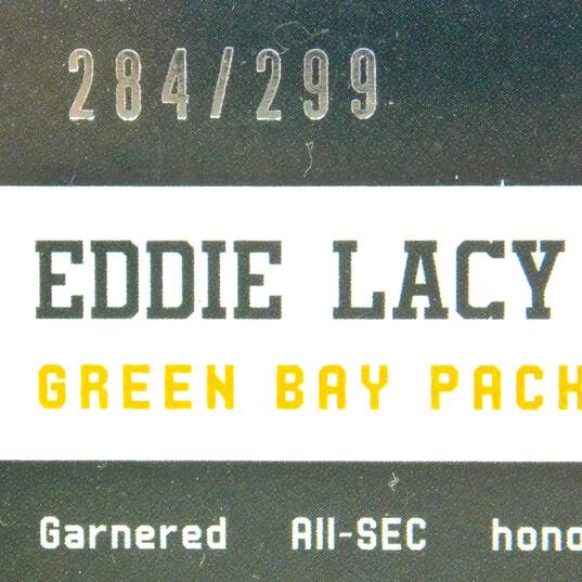 2013 Eddie Lacy Totally Certified Rookie Freshman Phenoms Red Signatures 284/299 image number 4