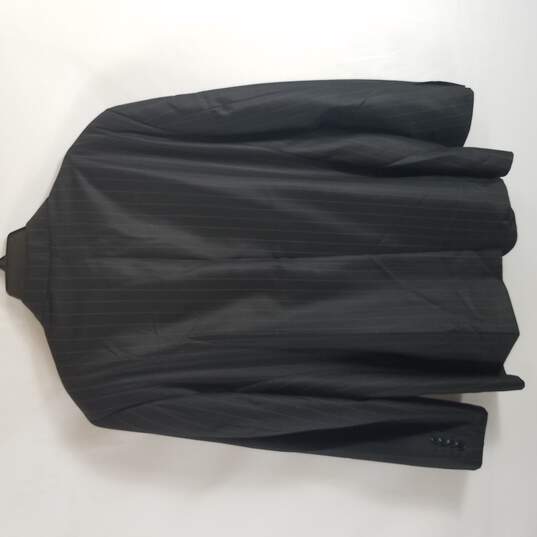 D&G Men Black Pinstripe Single Breasted Button Up Sport Coat Blazer Jacket XL 52 image number 2