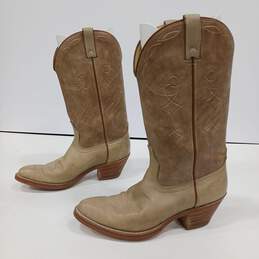 Synthetic Men's Western Boots Beige/Tan 10D alternative image