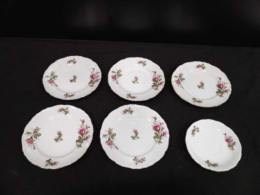 Empress China Moss Rose Bread & Butter Plate Set 6 image number 2