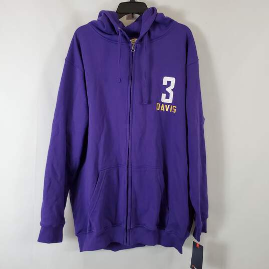 Fanatics Men's Purple Zip-Up Sweater SZ XL NWT image number 1